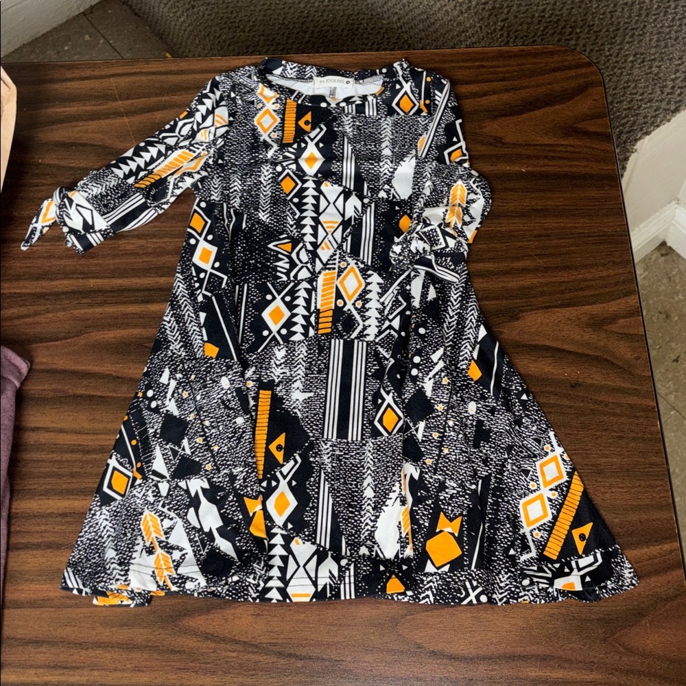 Black And Orange Nuggles Dress
